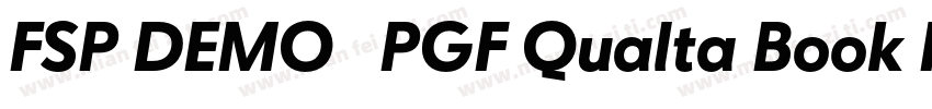 FSP DEMO   PGF Qualta Book Regular字体转换